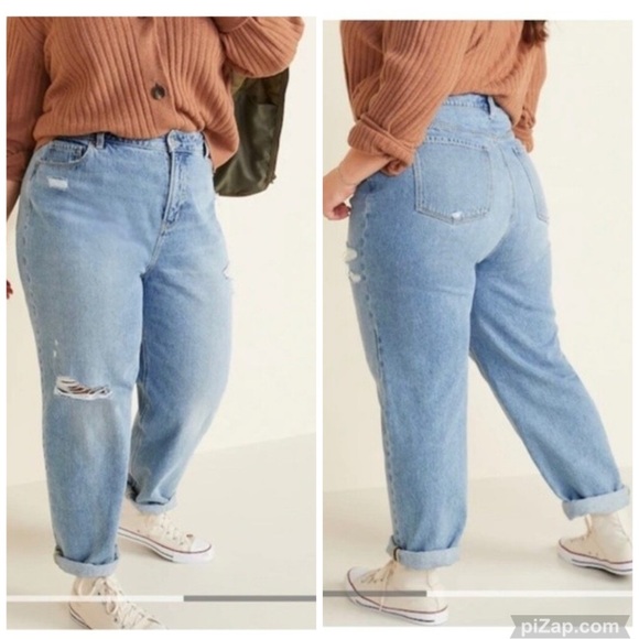 OLD NAVY Extra High Rise Sky-Hi Straight Jeans - Picture 7 of 7